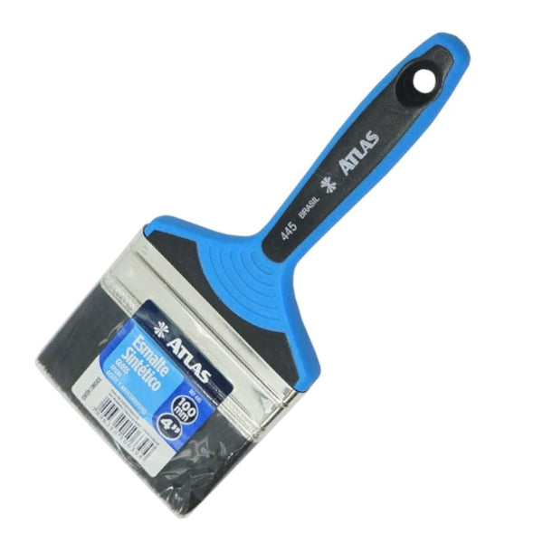 Brocha azul 445 cerda negra 4" Atlas