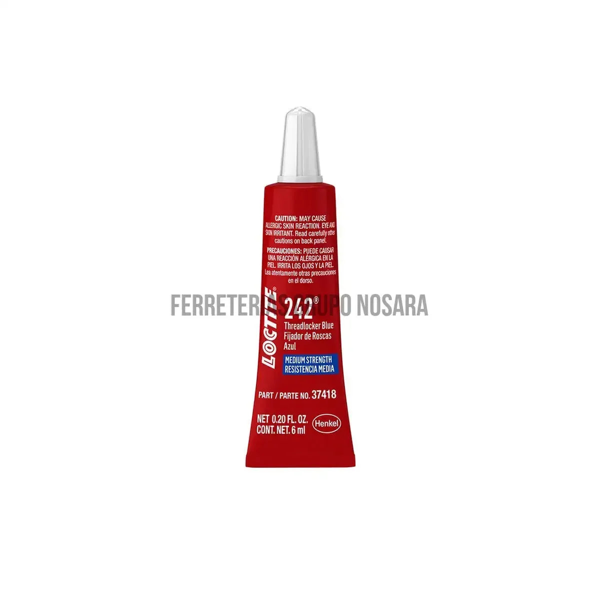 Trabador de roscas azul 242 6 mL Loctite 487229-003519-079340374188