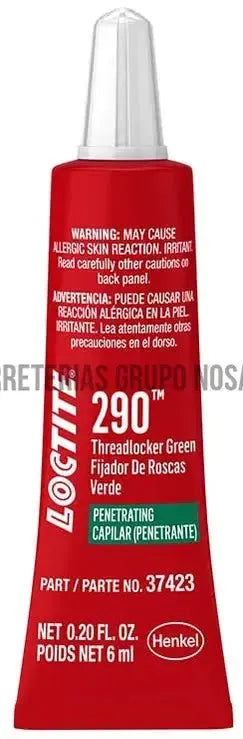 Trabador de roscas verde 290 6 ml Loctite 487234-003919-079340374232