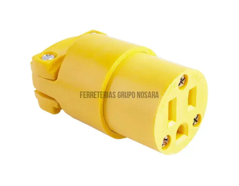 Toma plastica con abrazadera 3 huecos para extension 15A Eagle / 4887-004764-7441109004576