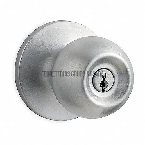 Cerradura pomo con llave acero inoxidable Bola Geo / 91160-032-006037-042049909227