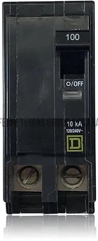 Breaker de enchufar 2 polos 100A 120/240V UL Square / D QO2100-006393-785901501305