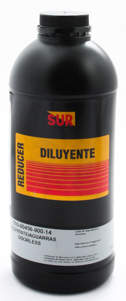 Diluyente aguarras bajo olor 456 1 litro Sur 0045690014