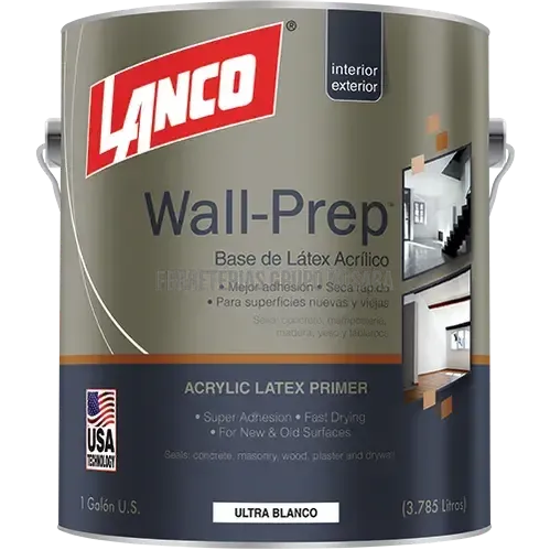 Pintura látex acrílico Wall Prep galón Lanco / WP823-4-007199-718594004648