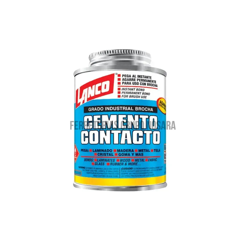 Cemento de contacto grado industrial 1/32 galon Lanco CA302-8-008017-718594014883