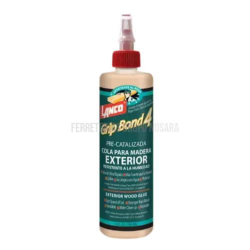 Cola para madera Grip Bond 4 pre-catalizada marron claro 1/32 galon Lanco / WA844-8-008061-718594084480