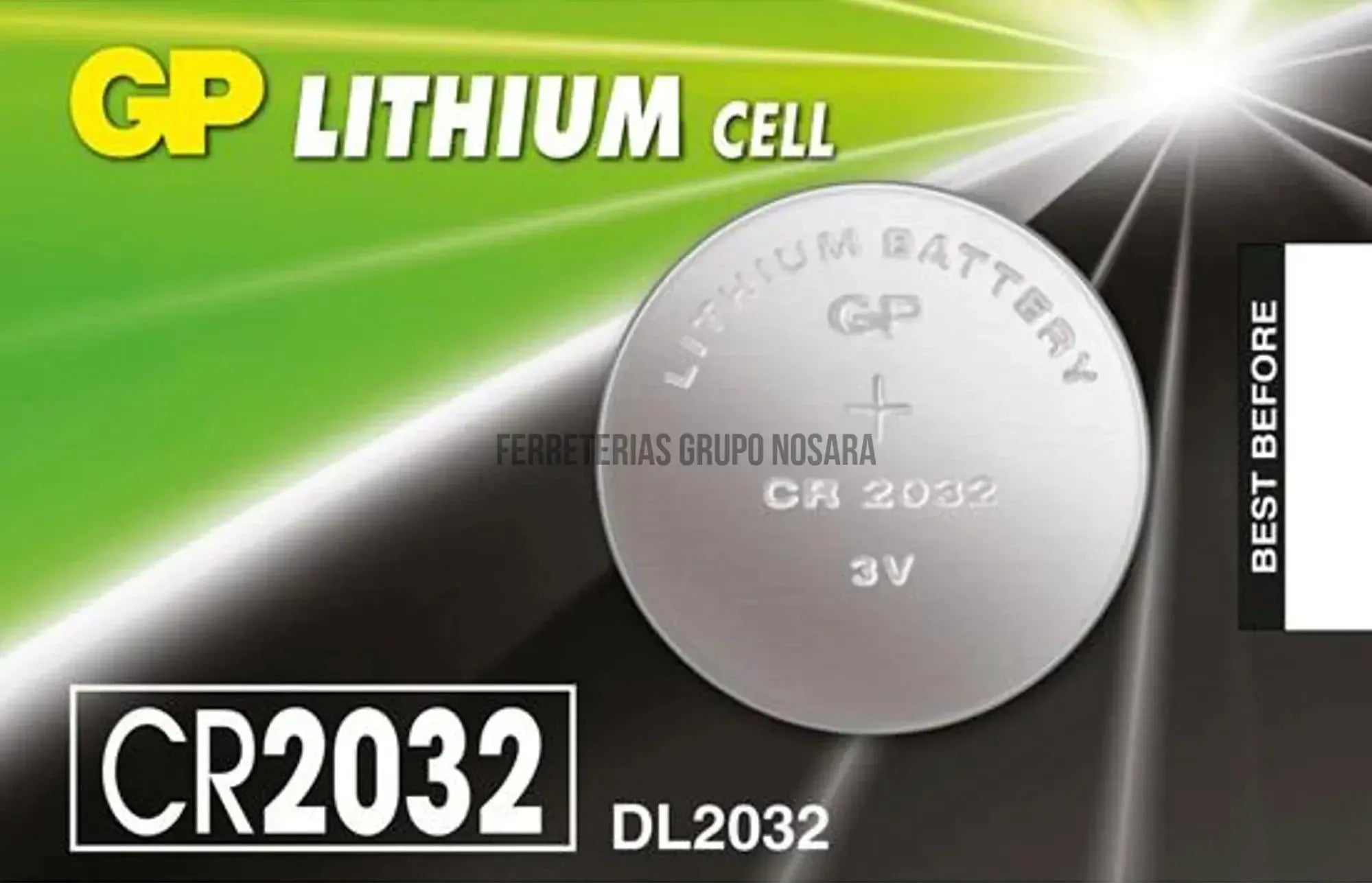 Pila de boton de litio 3V CR2032 GP-010729-4891199001147