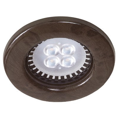 Lampara empotrada redonda GX5.3 50W 100-240V halogena marron Alezio YD-220/M Tecnolite