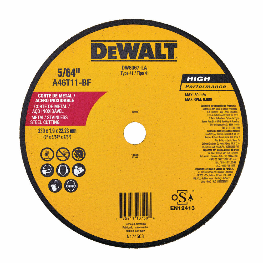 DW DISCO METAL 9"" DW8067LA CORTE FINO