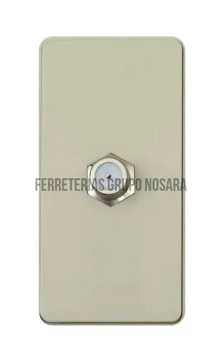Conector para TV coaxial marfil Eagle / UL2162V-012190-7441109013103