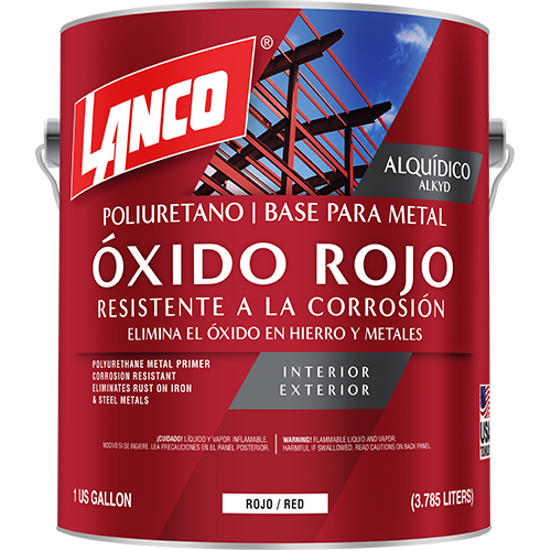 Anticorrosive polyurethane for interior and exterior gallon Lanco MM100-4 (minimum red oxide)