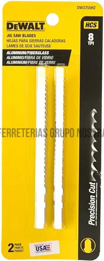 DW HOJA CALADORA T8 TPIX4 ALUM DW3755H2-013509-028874637559