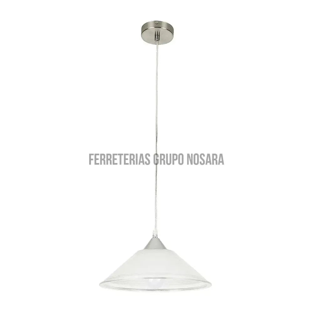 Lampara colgante E27 60W 100-240V cristal opalino Bamira Tecnolite 60CTL0006MVOP-