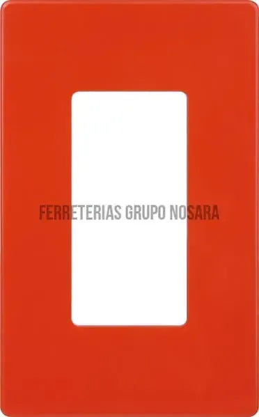 Placa sencilla con tornillo oculto roja Decor Eagle / 2151ST-RD-015501-7441109018047