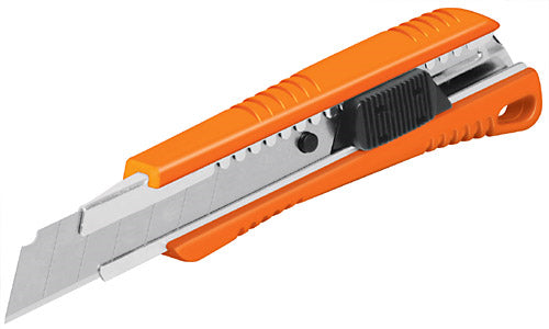 Cutter 18 mm reforzado de plástico con alma metálica, Truper / 16974