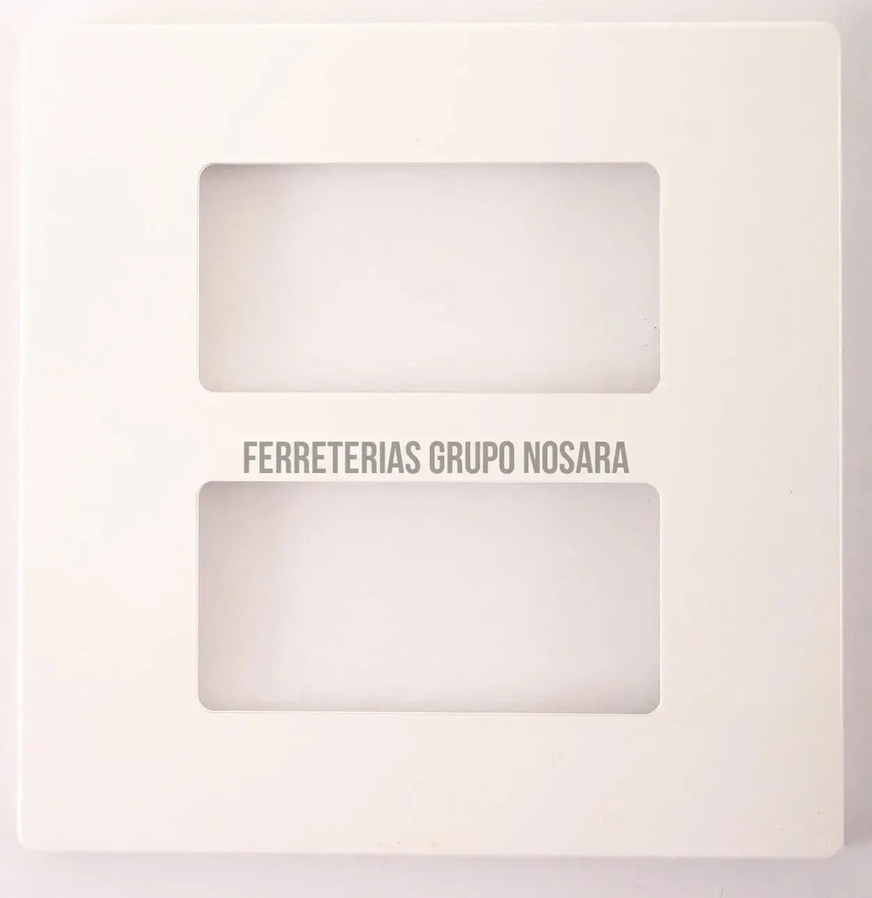 Placa doble con tornillo oculto blanco Decor Eagle / UL2152WST-