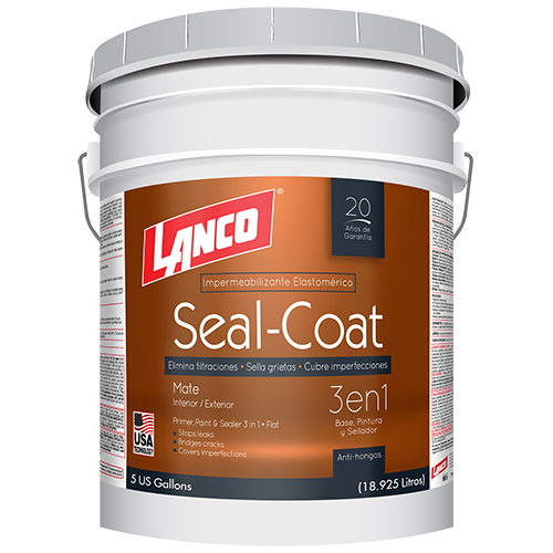 Matt paint Seal-Coat bucket Lanco SC200-2 (white) / SC200-2