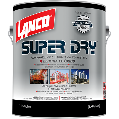 Glossy anticorrosive paint Super Dry gallon Lanco white / SD900-4