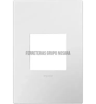 Placa 1 modulo rectangular blanca Adorne / AWP1G2WH6 Legrand-018258-785007040258