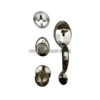 Cerradura principal sencilla niquel satinado Verona / 92100-137 Geo-018889-883351443715