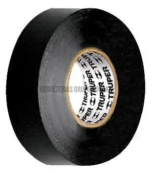 Cinta de aislar de 18 m x 19 mm, negra, Truper / 12500-021571-7501206644911