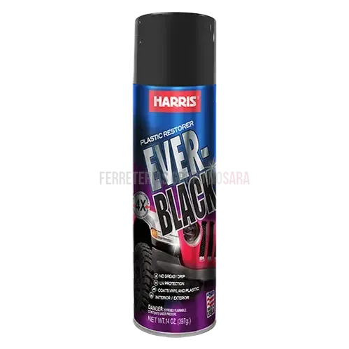 Spray automotriz Ever Black Harris (negro) / 38605-022409-013948386051