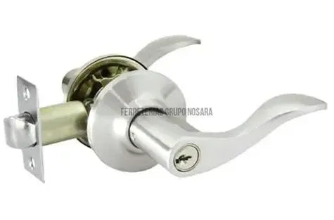 Cerradura manija con llave cromo satinado Aston Yale / 0009018-022509-7704359090189