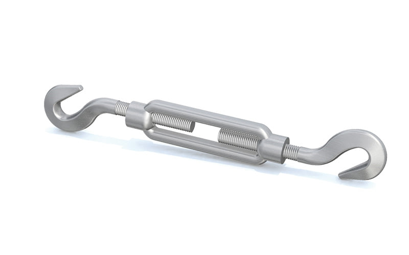 Zinc turnbuckle 1/4" hook-hook, Fiero / 44061