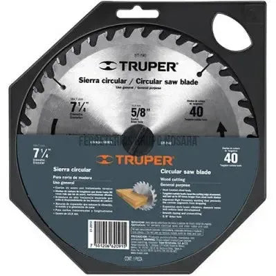 Disco sierra 7- 1/4" para madera, 16 dientes centro 5/8" / 18298-027990-7501206678756