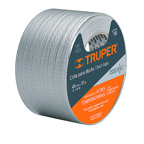 Cinta para ducto 2” (48 mm) x 10 metros Truper CDU-10X-029276-7501206673683