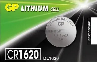 Pila de boton de litio 3V CR1620 / DL1620 GP-031143-4891199063886