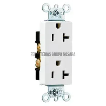 Tomacorriente doble 20A 125V blanco Pass&Seymour Legrand / 26342W-031732-785007785241