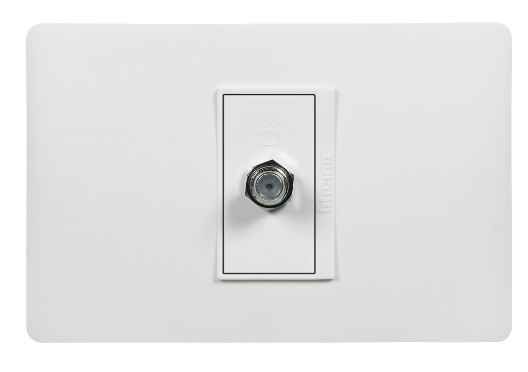 Conector para TV coaxial blanco Luzica Bticino / PU1152