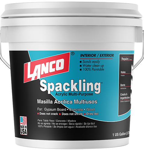 Spackling white putty 1/4 gallon Lanco SC101-5