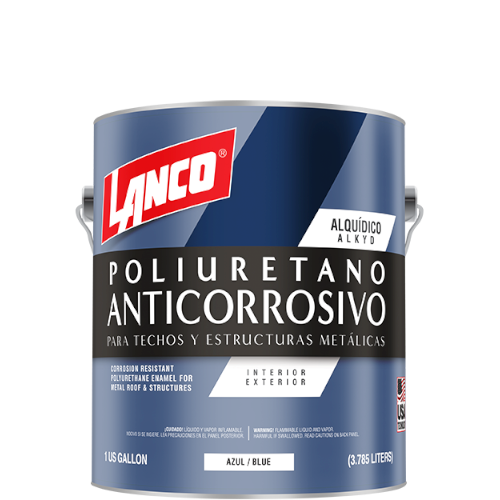 Polyurethane anticorrosive paint for ceilings and metallic structures Lanco room (blue) / MM94-5