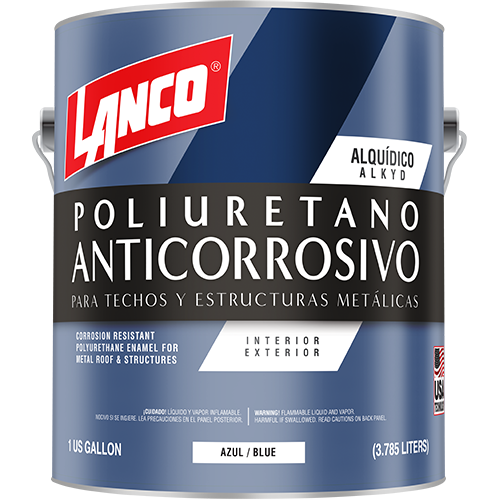 Polyurethane anticorrosive paint for ceilings and metal structures BLUE GLN / MM94-4