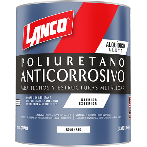 Antic polyurethane for roofs and metal structures RED 1/4 Lanco / MM95-5