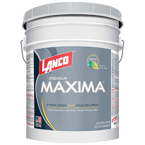 Matte acrylic paint Máxima Premium cuvette Lanco tint base / MA682-2