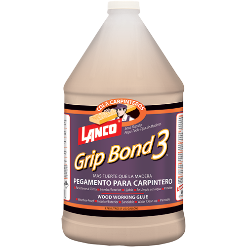 Grip Bond 3 yellow wood glue gallon Lanco WA505-4