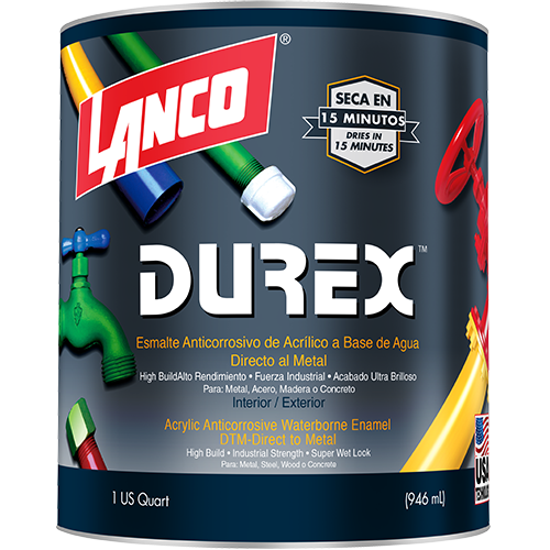 Durex matte anti-corrosion paint 15 minutes quart Lanco DE739-4 (green)