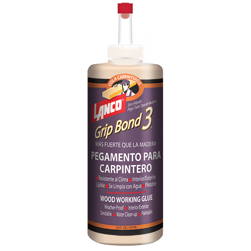 Wood glue Grip Bond 3 yellow 1/8 gallon Lanco / WA505-6