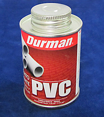 Pegamento PVC agua fria 1/32 galon Durman