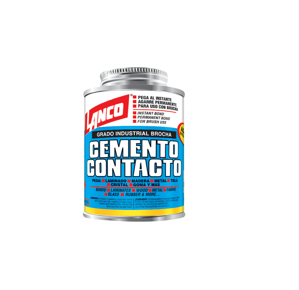 Cemento de contacto grado industrial 1/16 galon Lanco CA302-7