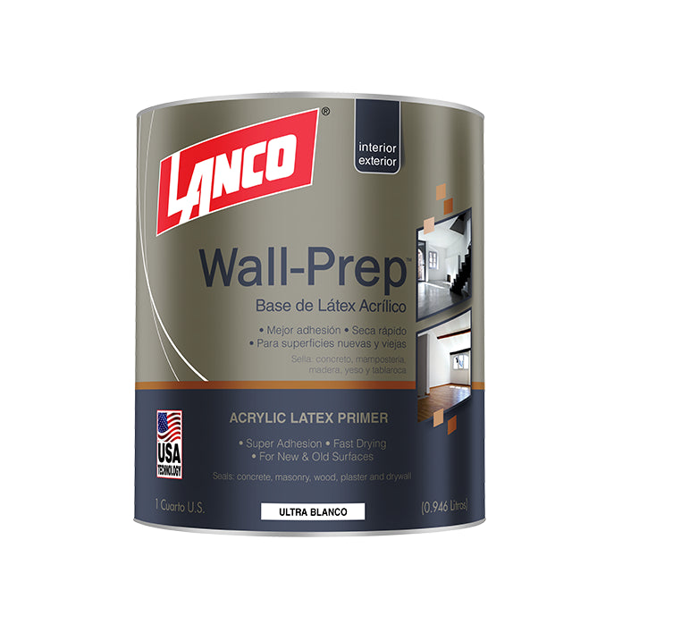 Wall Prep Acrylic Latex Paint White Base Lanco / WP823-5