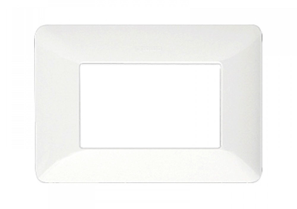 Placa 3 modulos rectangular blanco Matix Bticino AM503/3BN