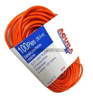 Extension electrica polarizada de uso domestico 30 metros naranja 5A Eagle 214-100RN-105585-7441109002411