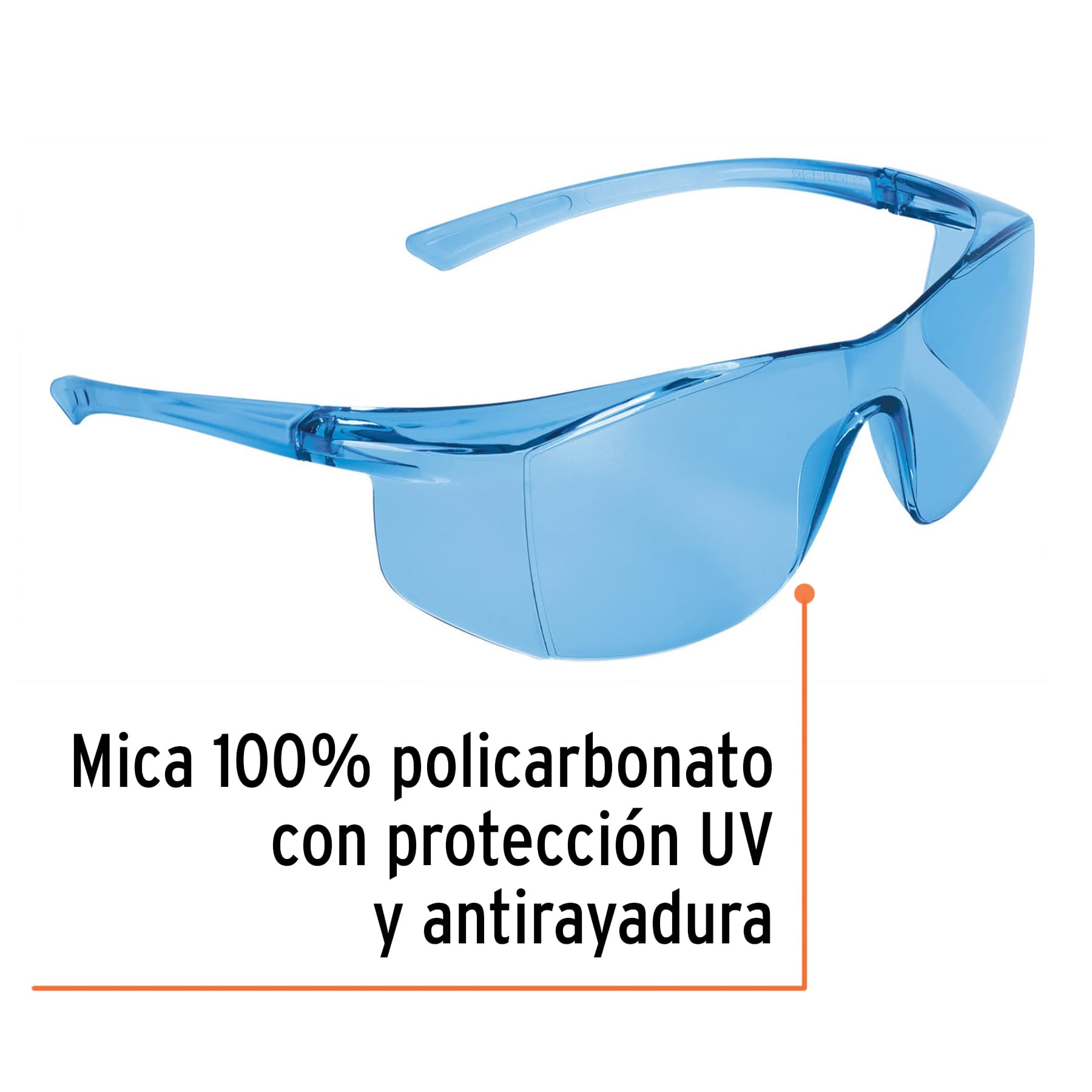 Blue safety glasses, Truper Ultralite / 10819