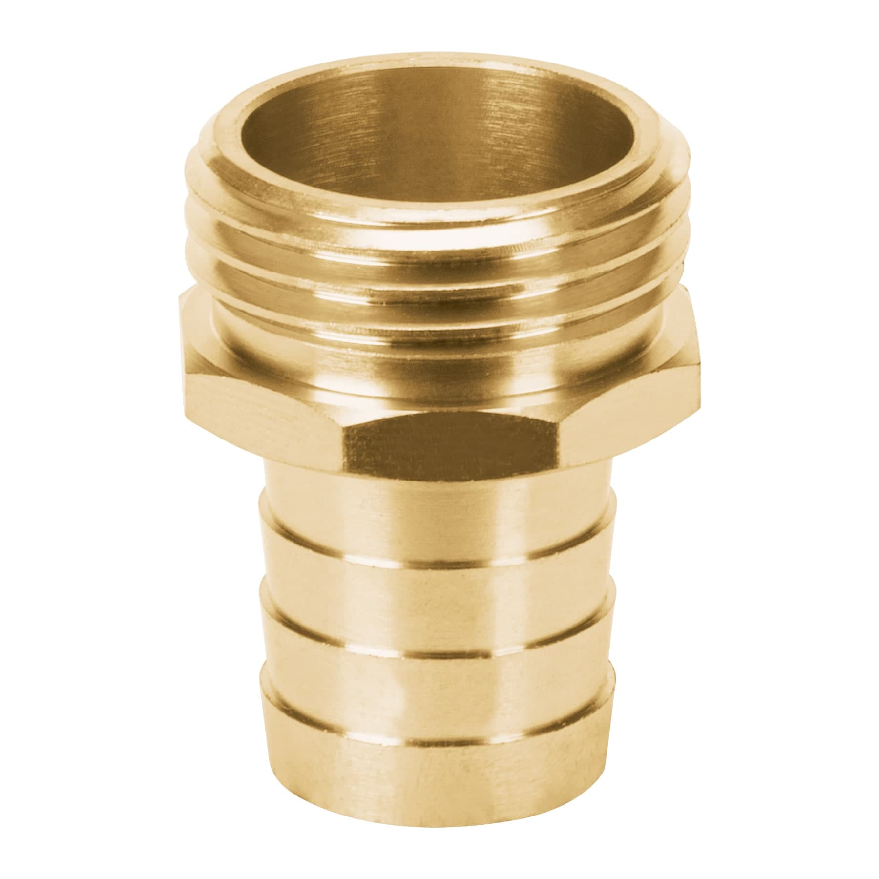 3/4' M solid brass hose connector, Truper / 12287