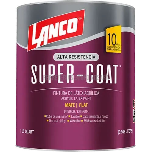 Pintura mate Super Coat cuarto Lanco SC687-5 (Blanco)-140188-718594068756