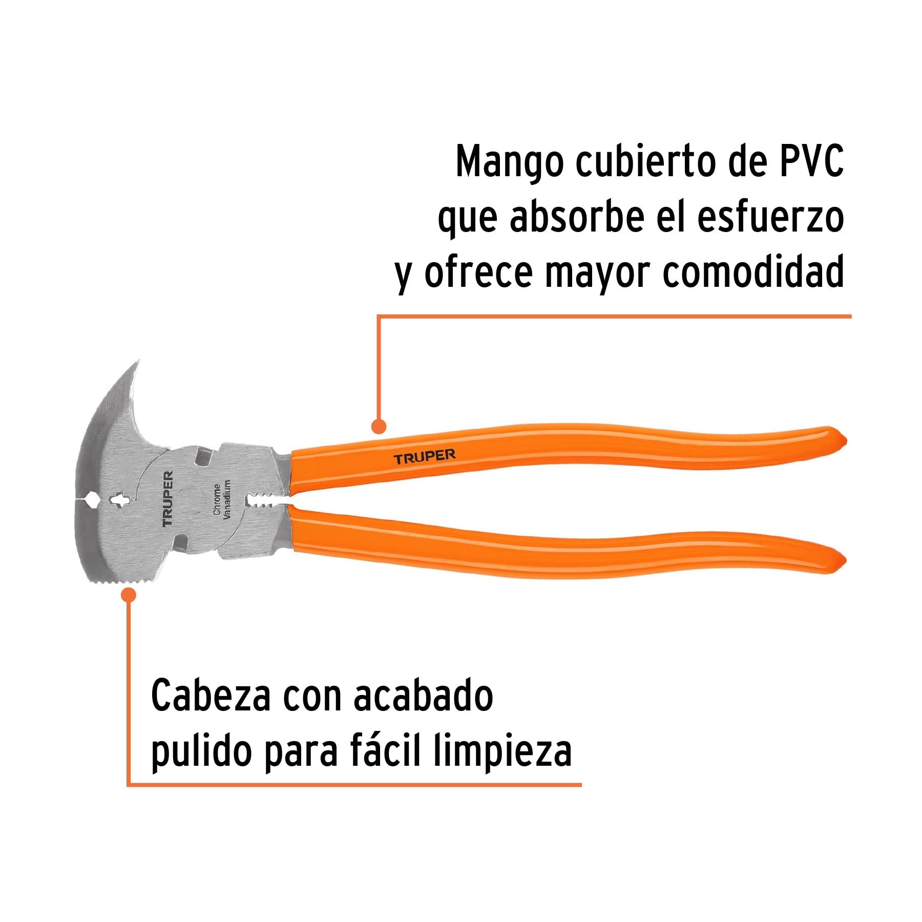 PVC handle pliers, Truper 11" PACE-11 / 17354